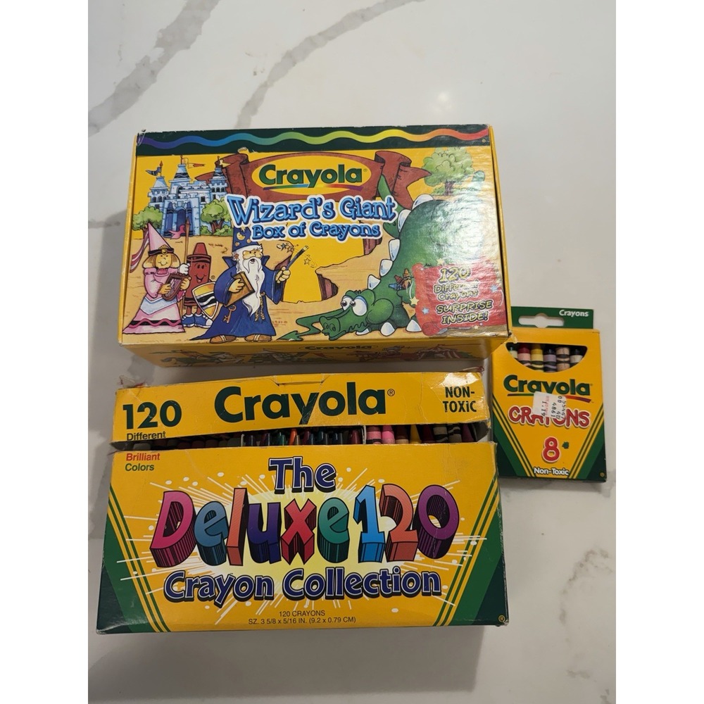 Vintage Crayola 96 99 Retired Crayons Binney Smith Dandelion Indian Red Thistle